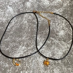 sun and moon charm necklace
